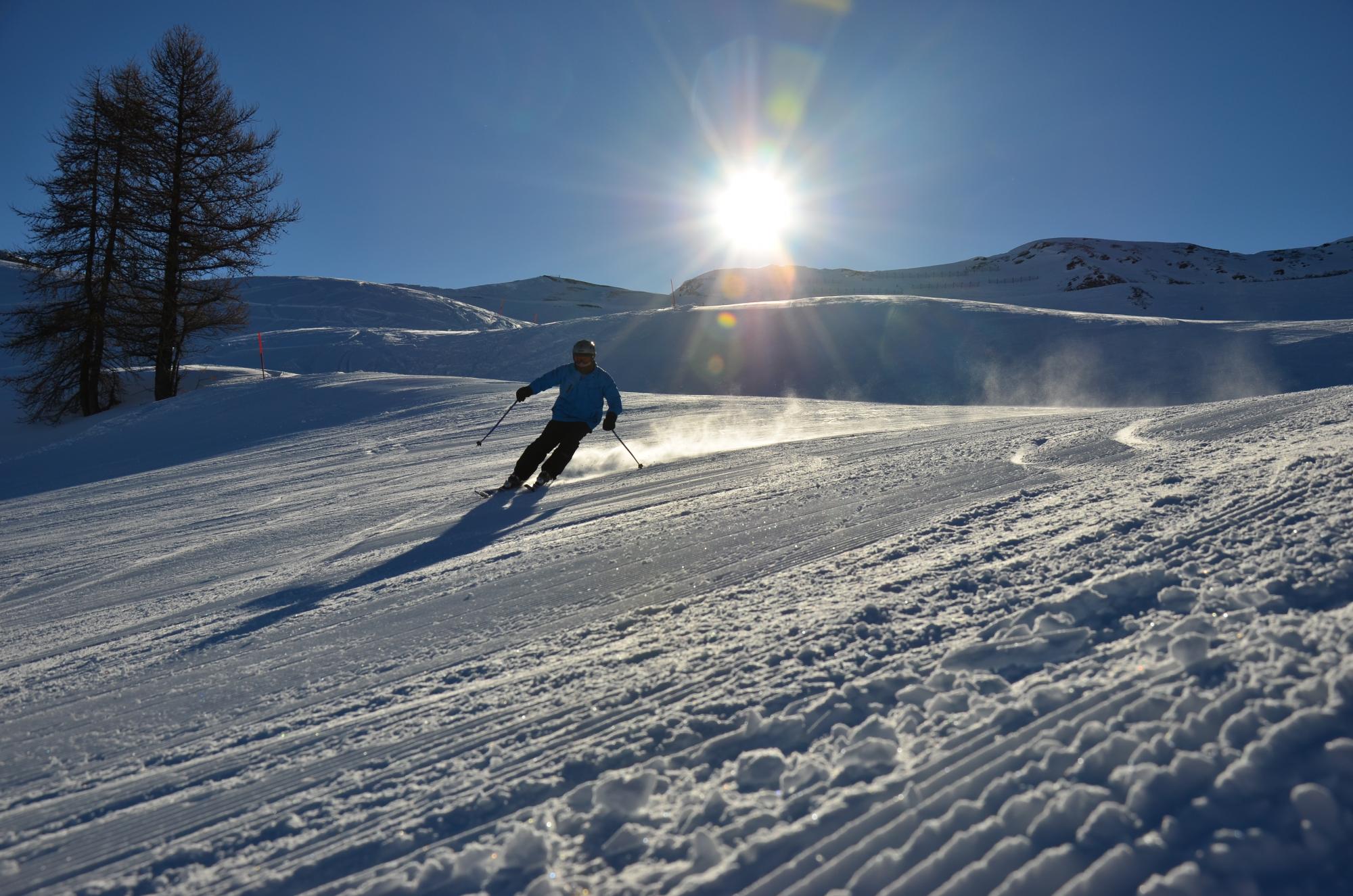 Late afternoon skiing with Ski Club of Ireland group holiday